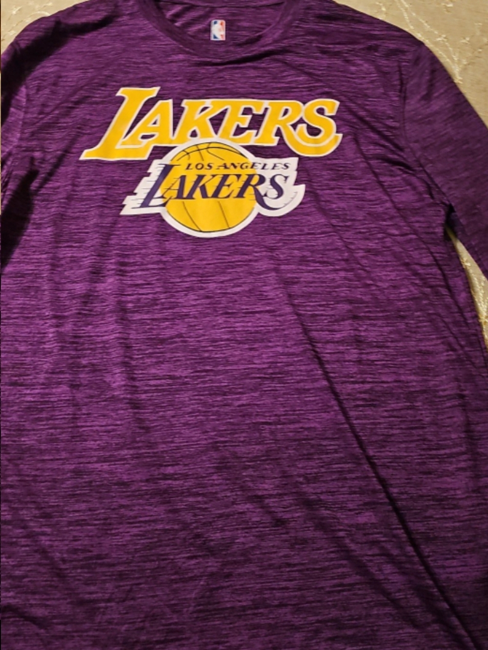 NBA Los Angeles Lakers Purple and Yellow Logo Tee